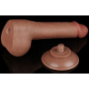 LoveToy SlidingSkin Gode avec Bourses Sliding Skin 13 x 3.8cm Marron
